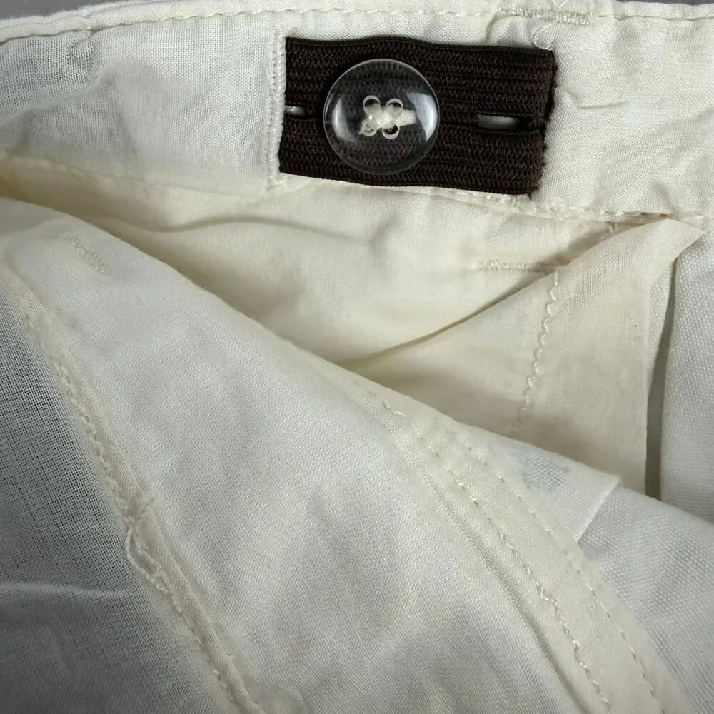Tea size 8 Girls Shorts Cream Gold Foil